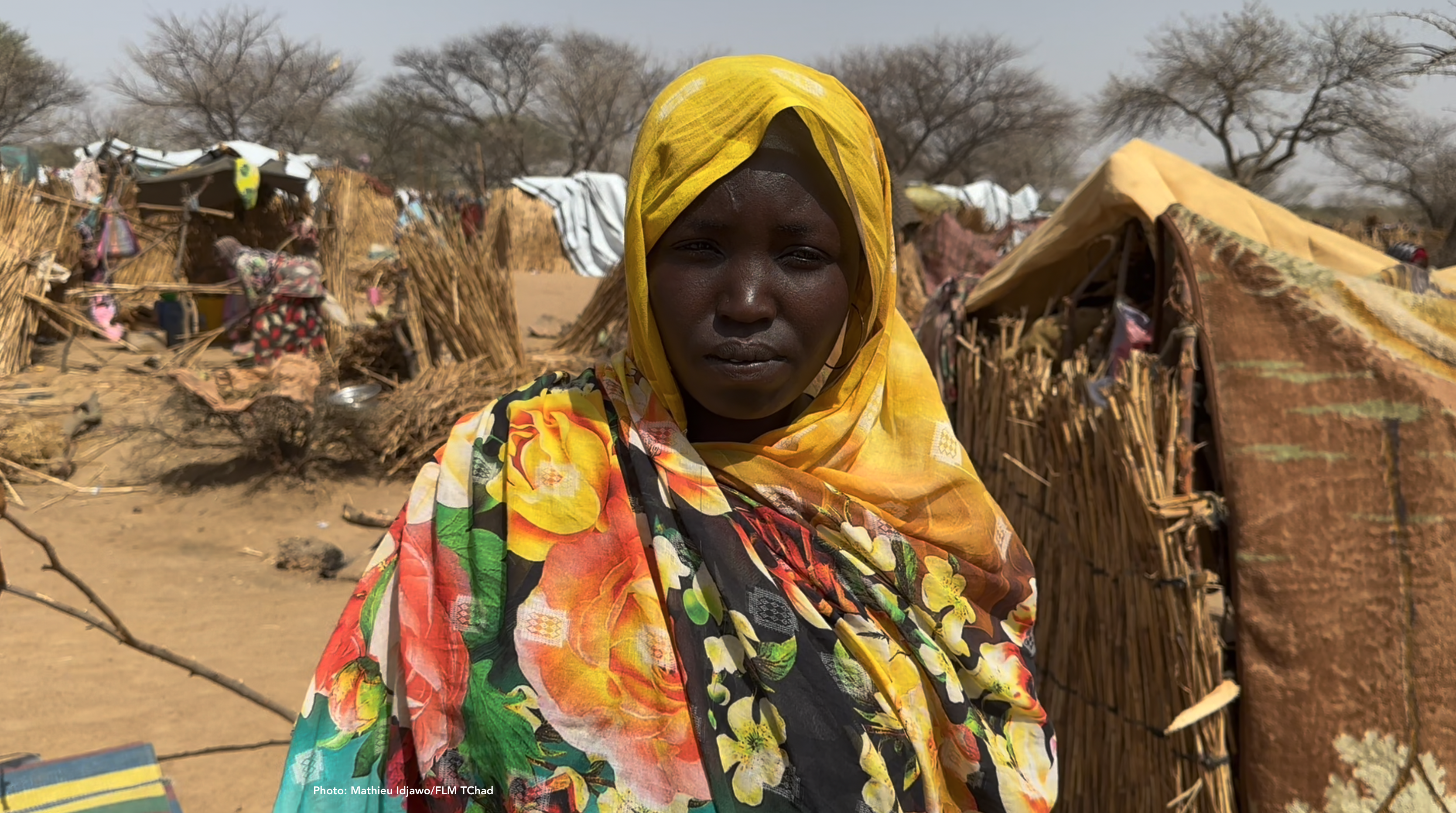 Conflict forced Khadidja Mahamat Saleh to flee across the border from Sudan to Chad with her family.